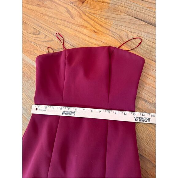 Finders Keepers Lucie Wine Red Midi Dress Size S - Picture 14 of 15